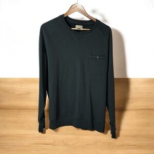 L.L. Bean, Men’s XL Regular, Crewneck Sweatshirt, French Terry, Black, EUC